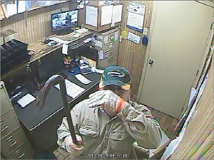 Photo courtesy of GWPD The security camera at the Orange Grove Dairy Queen caught this image of one of the two burglars who burglarized the restaurant on Oct. 24. The same men are believed to be responsible for the Dairy Queen burglaries in George West, Three Rivers and other nearby locations. Dairy Queen is offering a $5,000 reward for information that leads to their arrest.